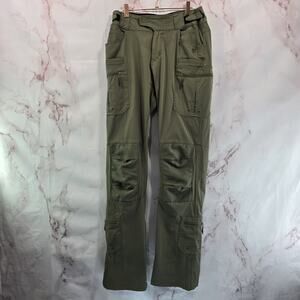 Born Primitive Pants Womens 8 X 34 Long Green Nylon Ripstop Tactical Assault